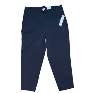 Larry Levine Woman Pull On Ankle Pants-Navy Blue-Size 22W-NWT